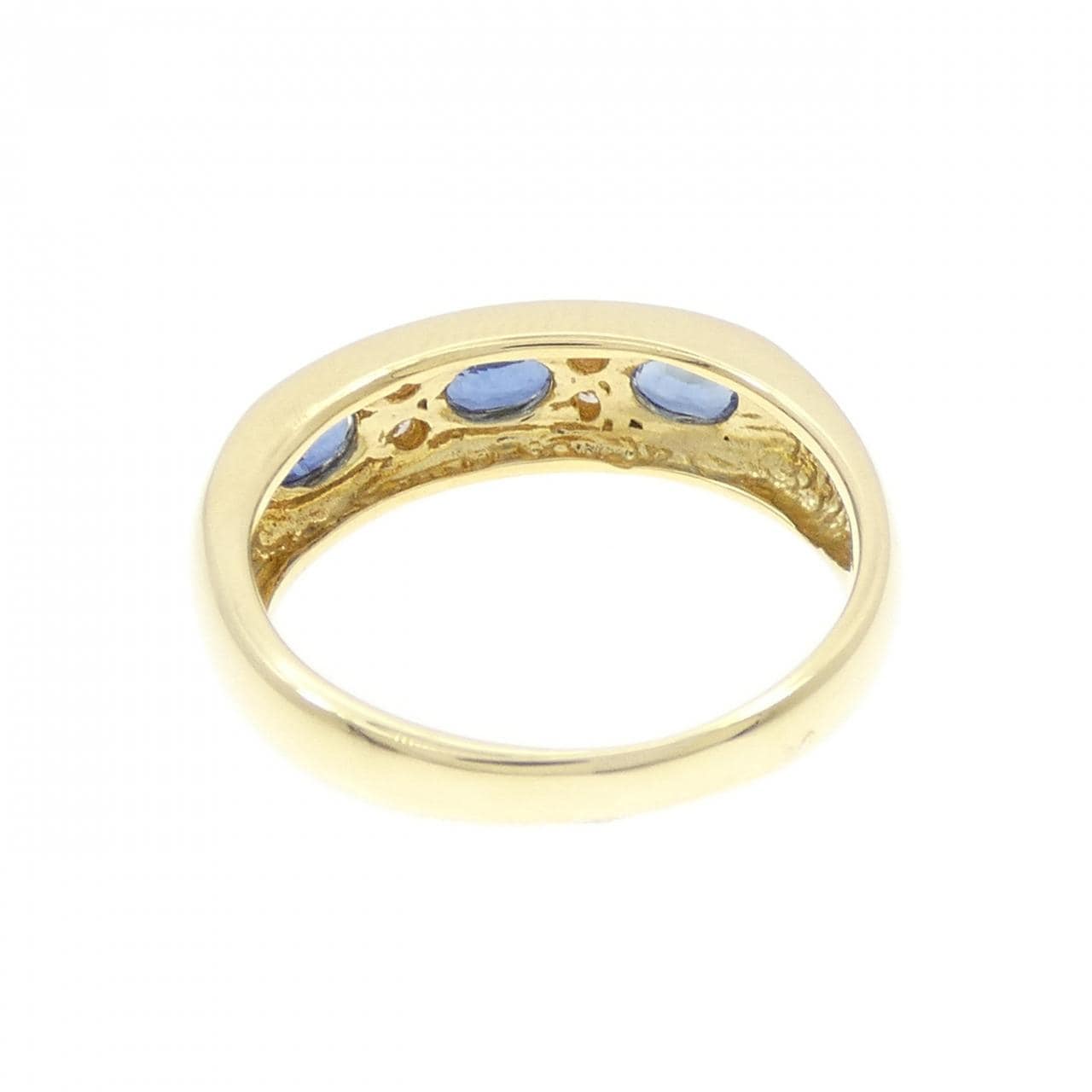 K18YG sapphire ring 0.70CT