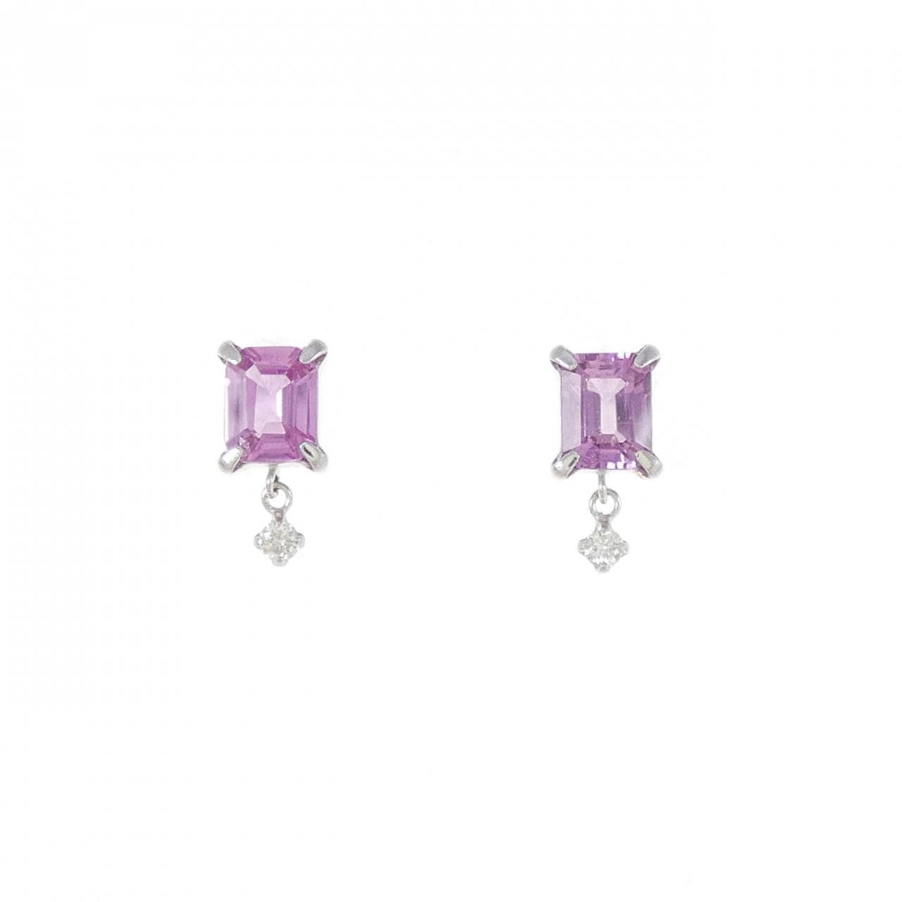 【リメイク】PT サファイヤ ピアス 0.94CT