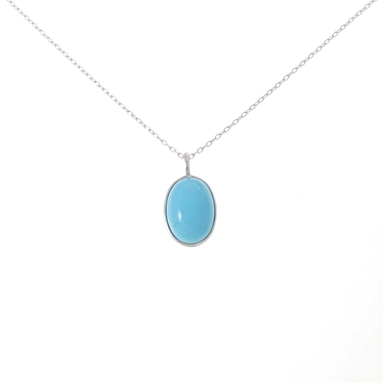 ジーエスティービー ターコイズ ネックレス 4.00CT
