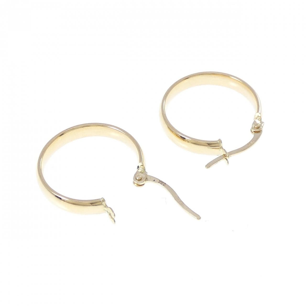 K18YG フープ ピアス