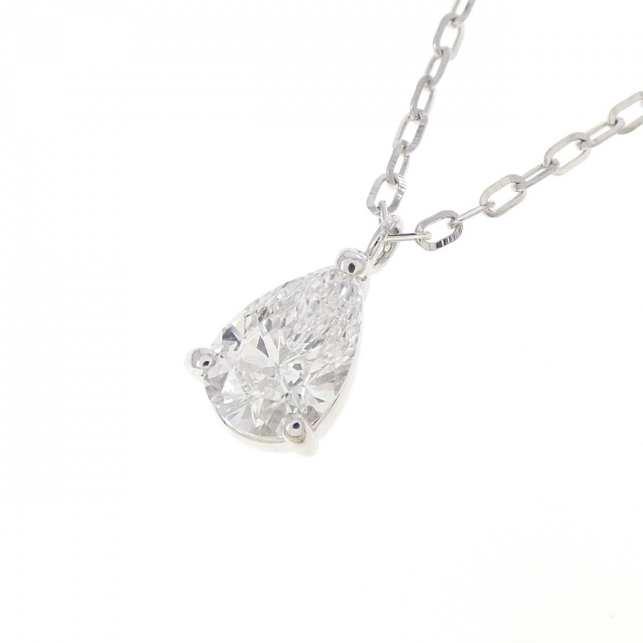 PT900/PT850 TypeⅡa ダイヤモンド ネックレス 0.506CT D IF ペアシェイプ