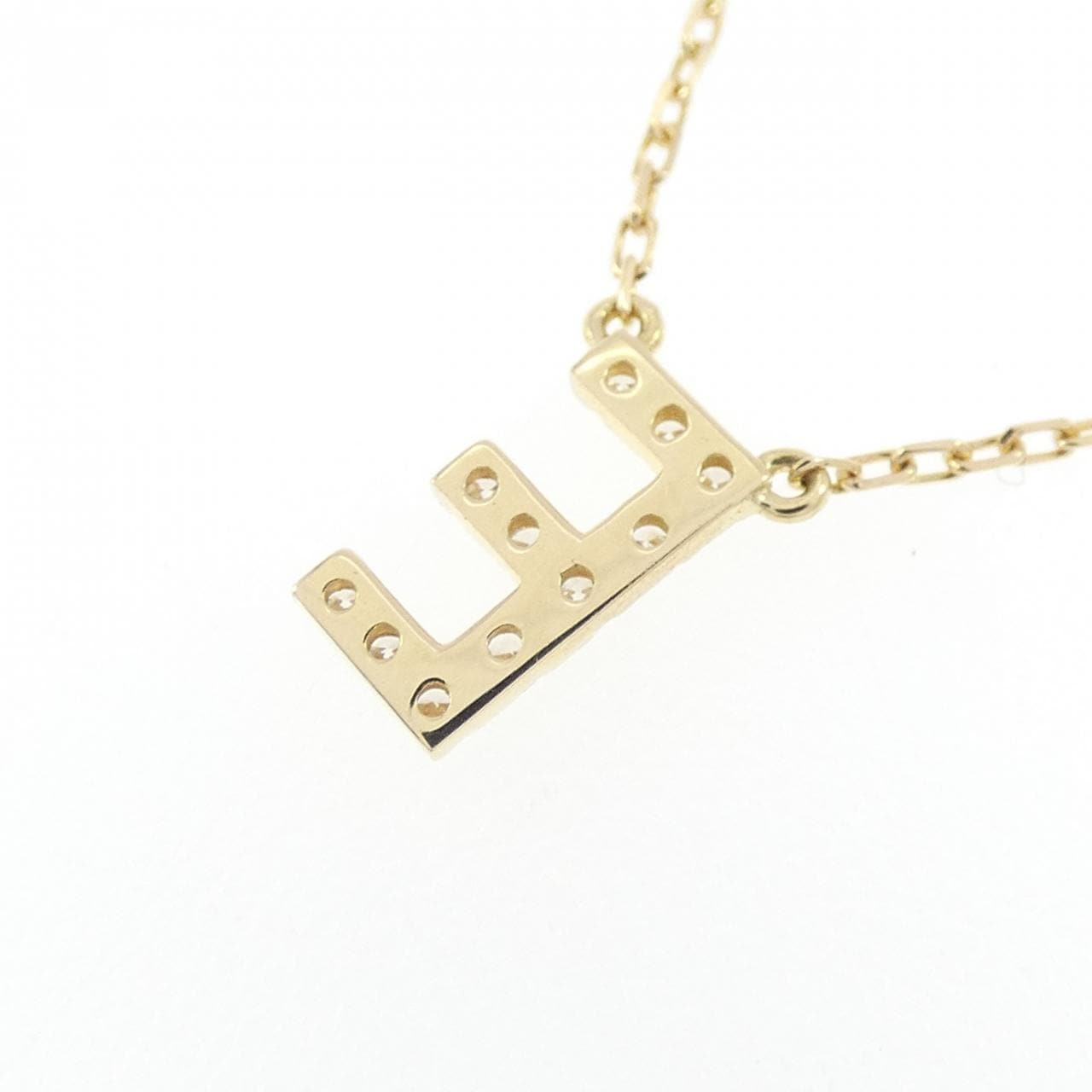 アーカー イニシャル ネックレス 0.05CT