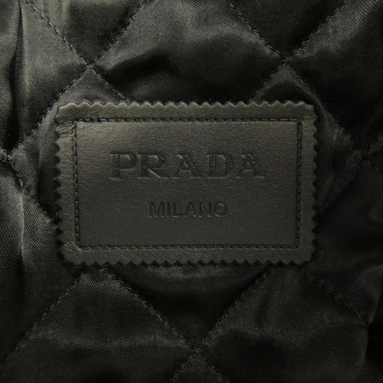プラダ PRADA UPW416 2D02 レザーライダースジャケット