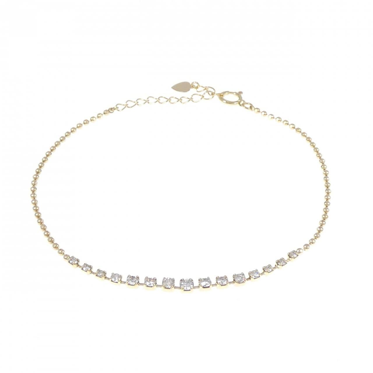 K18YG ダイヤモンド ブレスレット 0.50CT