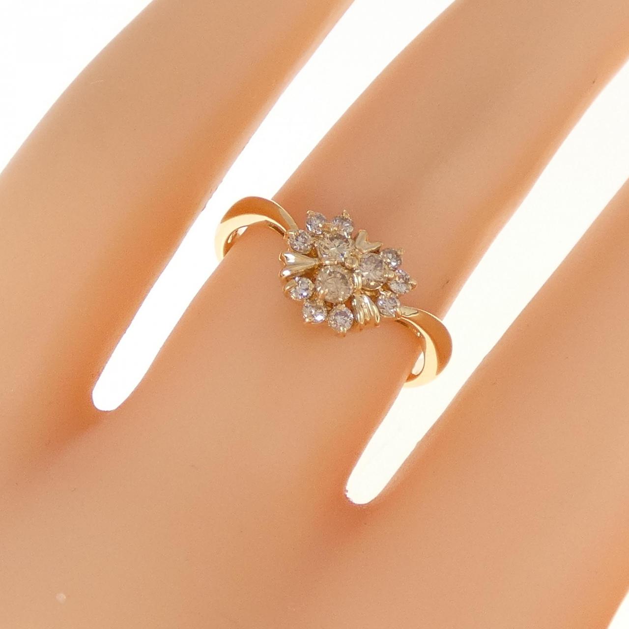 K18YG ダイヤモンド リング 0.31CT