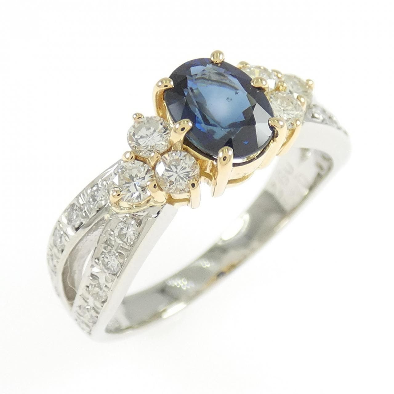 PT900/K18YG サファイヤ リング 0.92CT