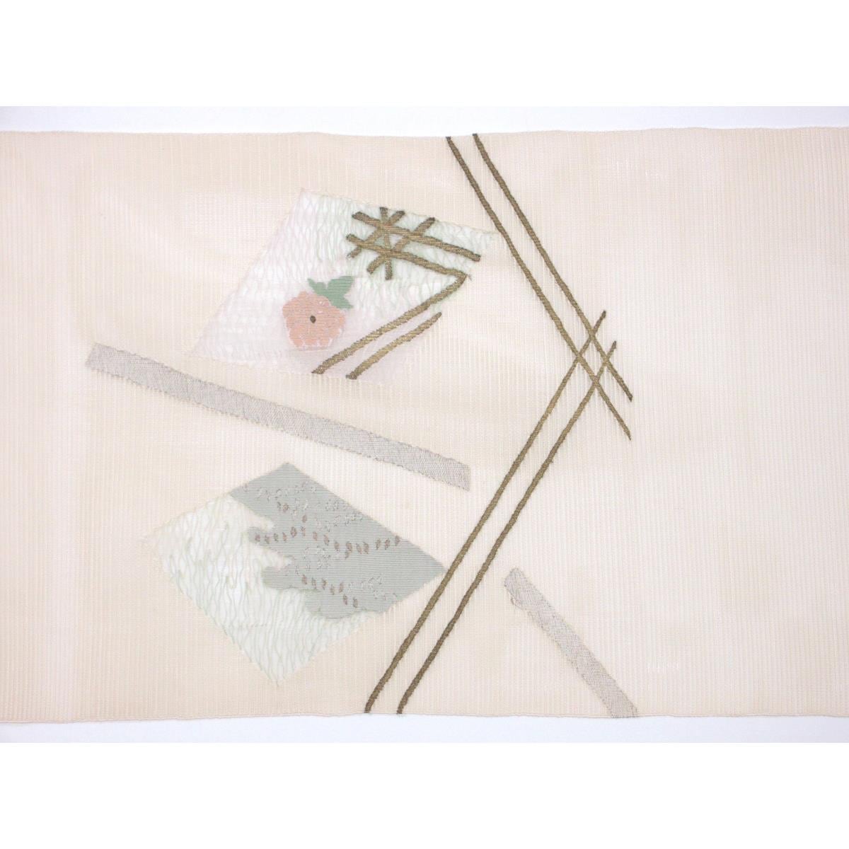 【未使用品】夏名古屋帯　絽綴織