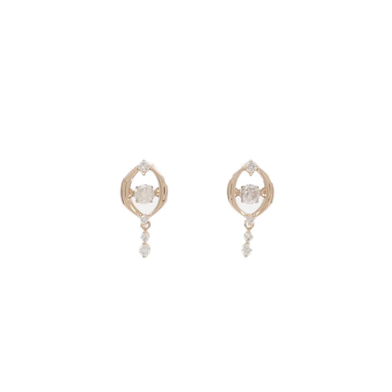 K18PG ダイヤモンド ピアス 0.26CT