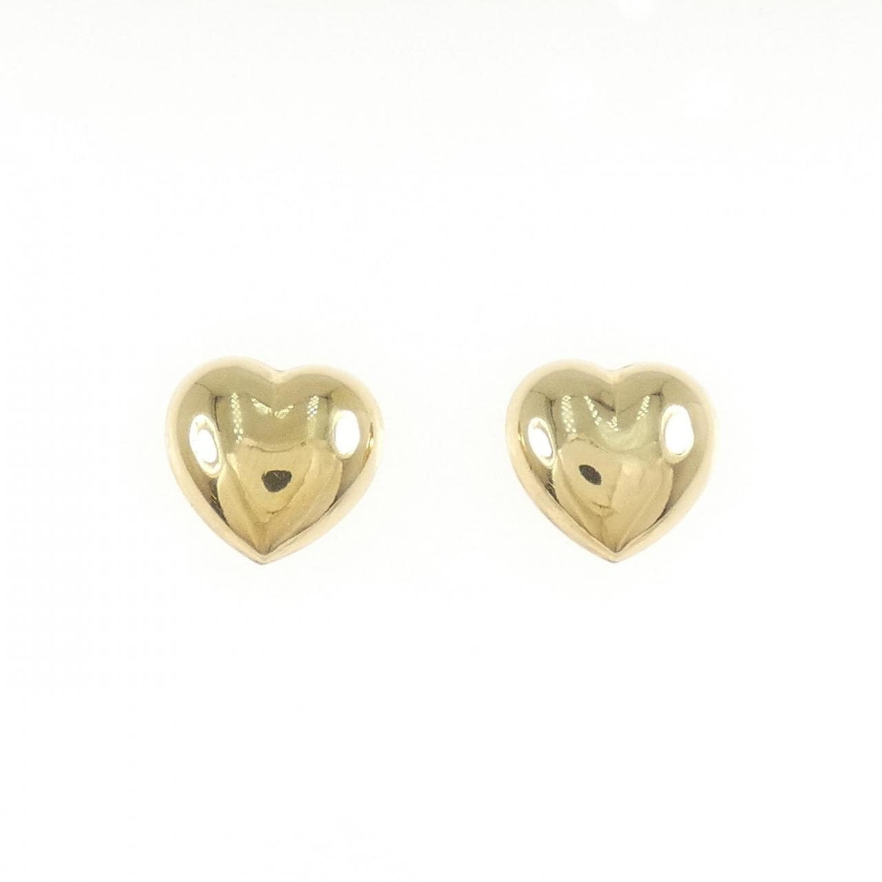 【新品】K18YG ハート ピアス