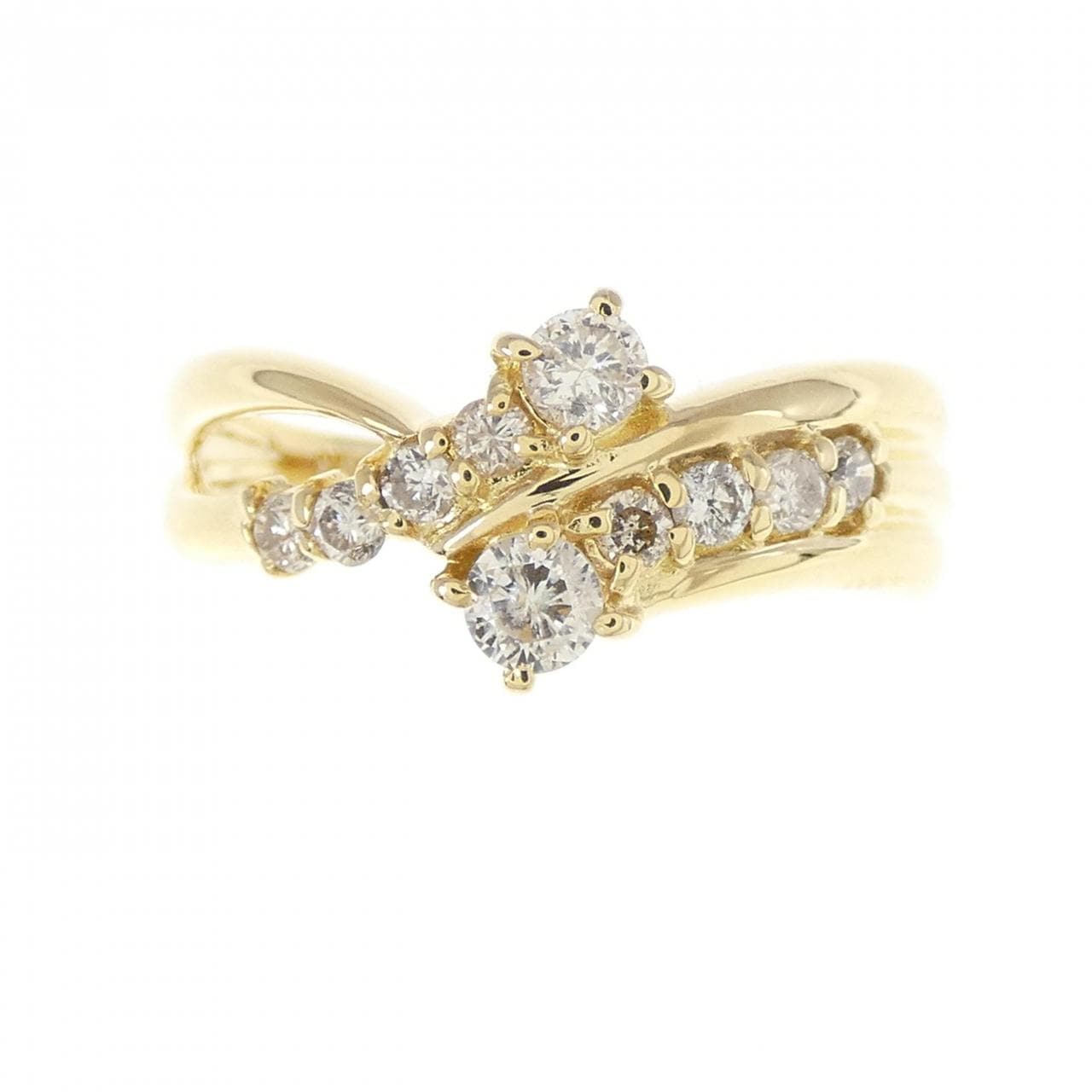 K18YG ダイヤモンド リング 0.38CT