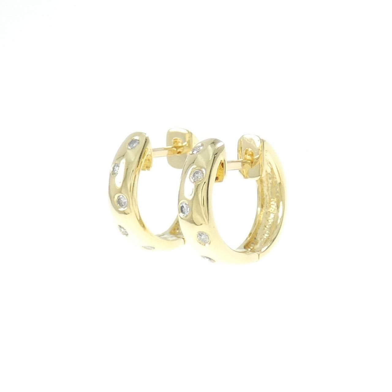 K18YG ダイヤモンド ピアス 0.12CT
