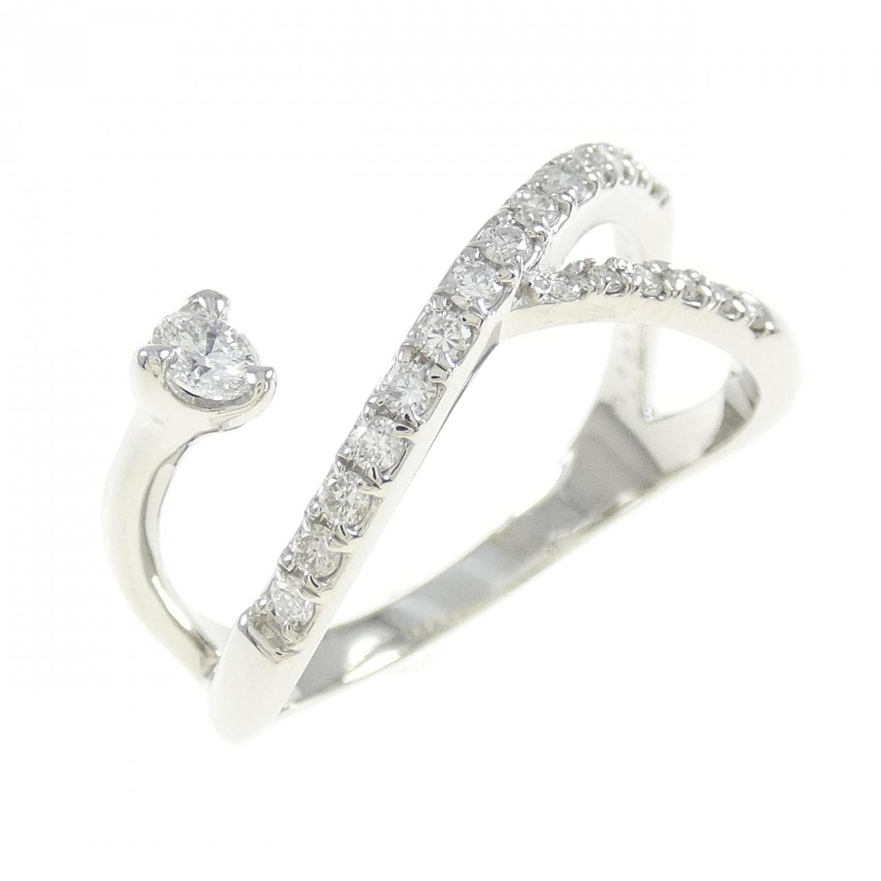PT950 ダイヤモンド リング 0.101CT