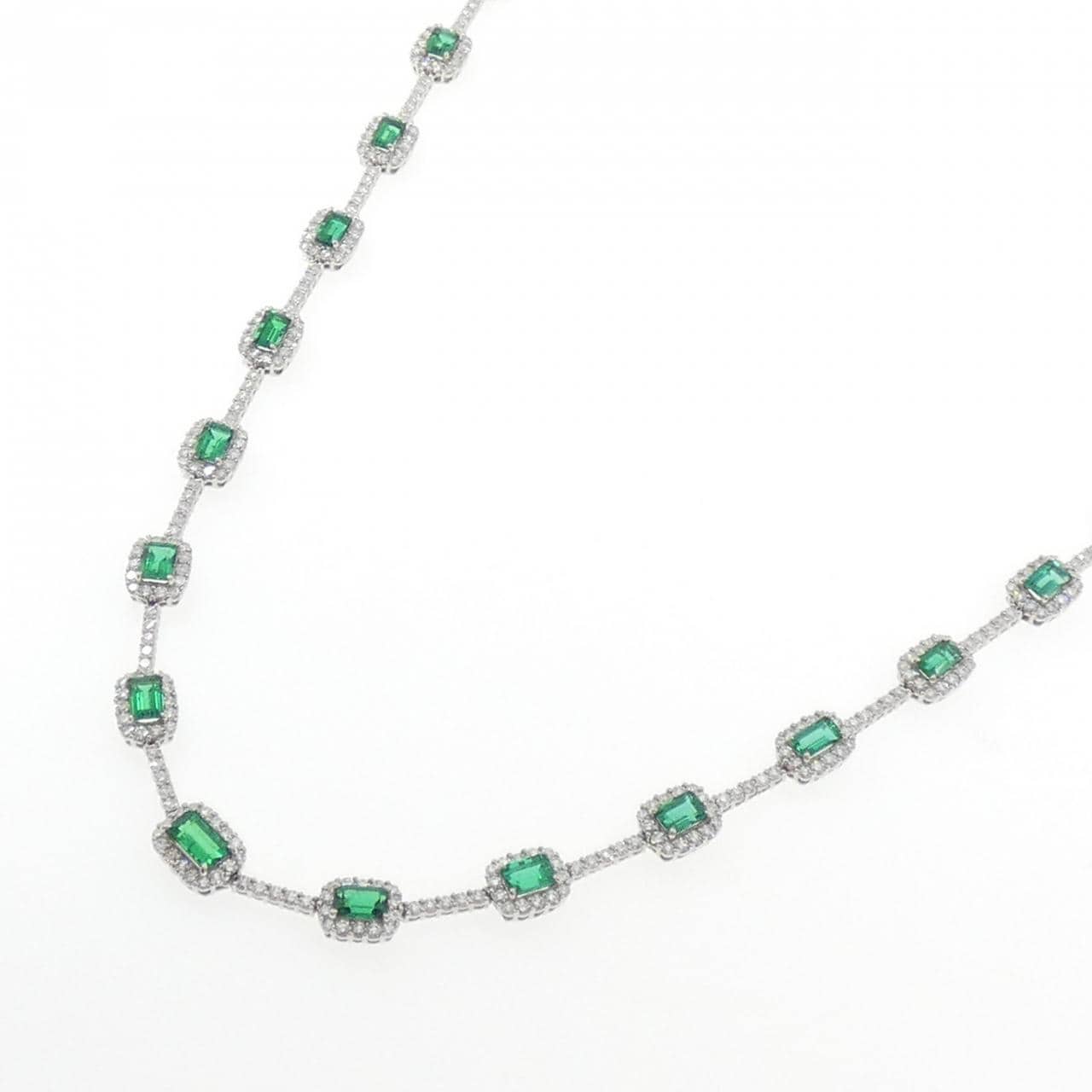 スワ エメラルド ネックレス 7.60CT