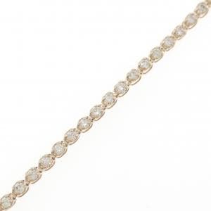 K18PG ダイヤモンド ブレスレット 1.00CT