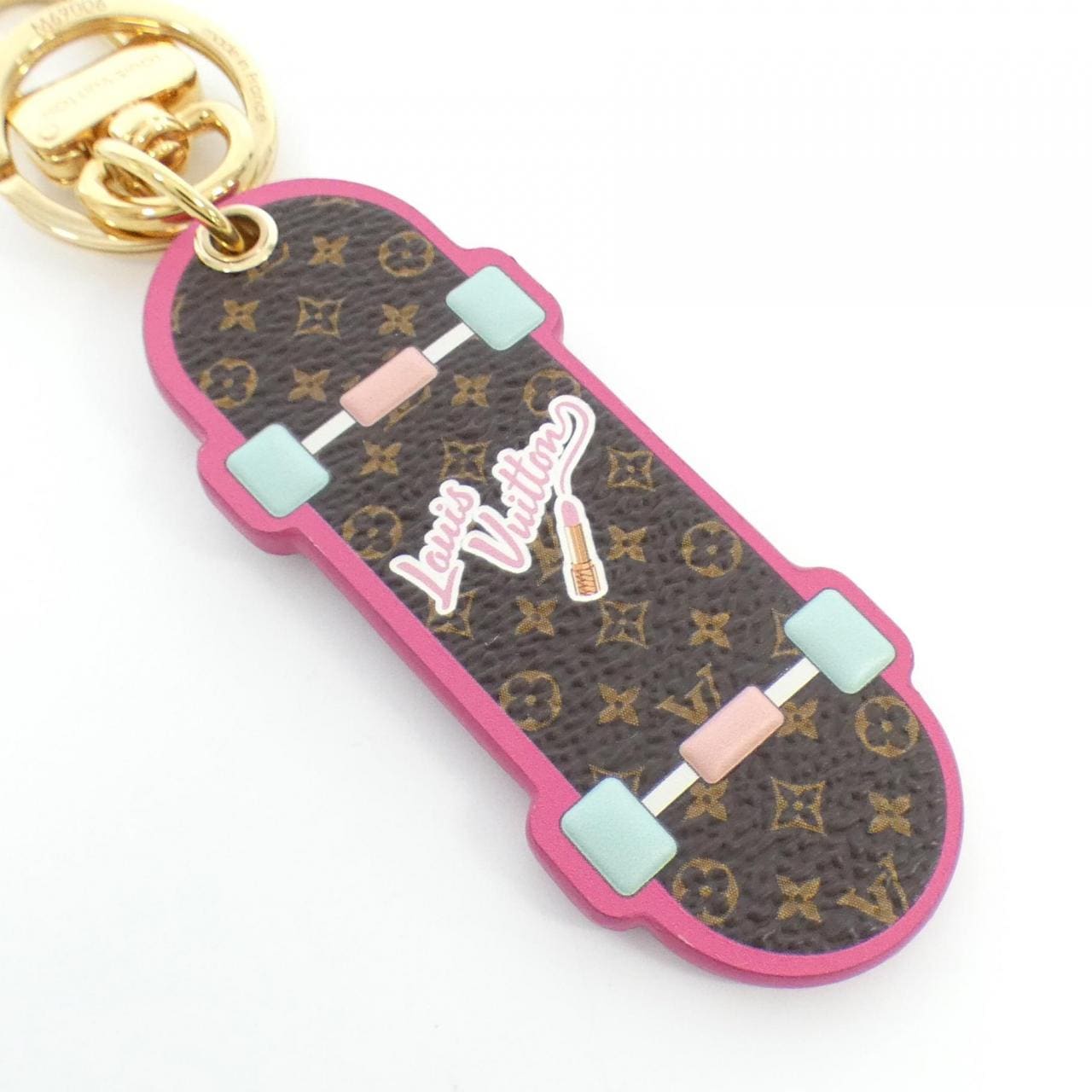 LOUIS VUITTON Monogram Porte Cle LV Skateboard M69006 Qeelin