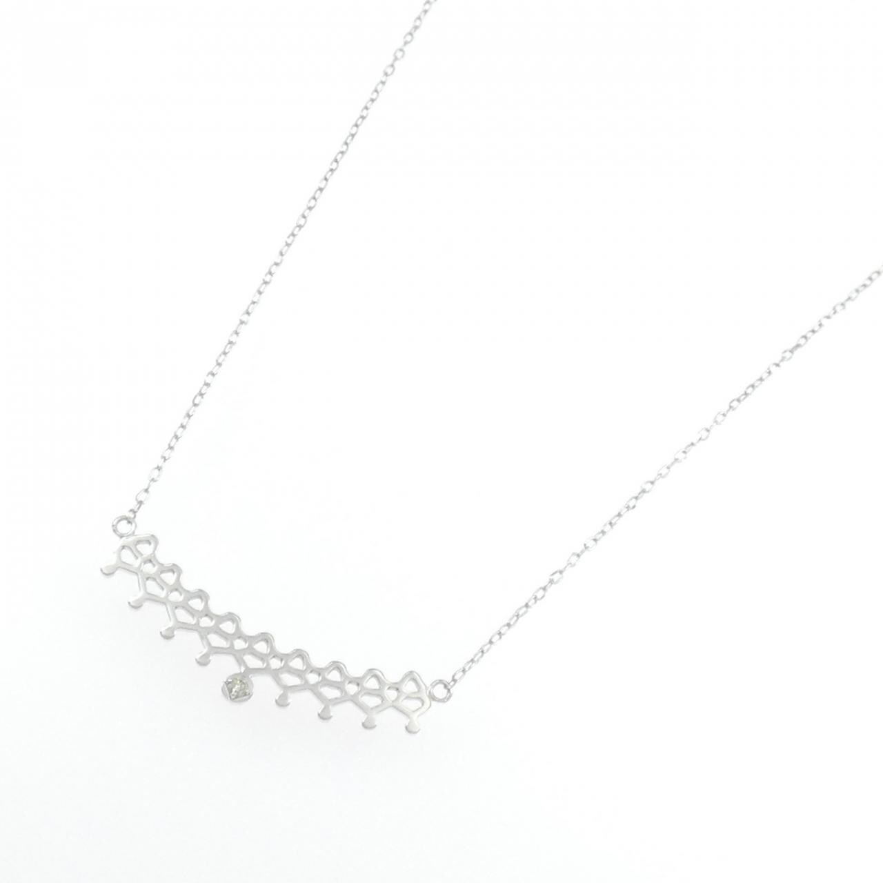 K10WG ダイヤモンド ネックレス 0.02CT