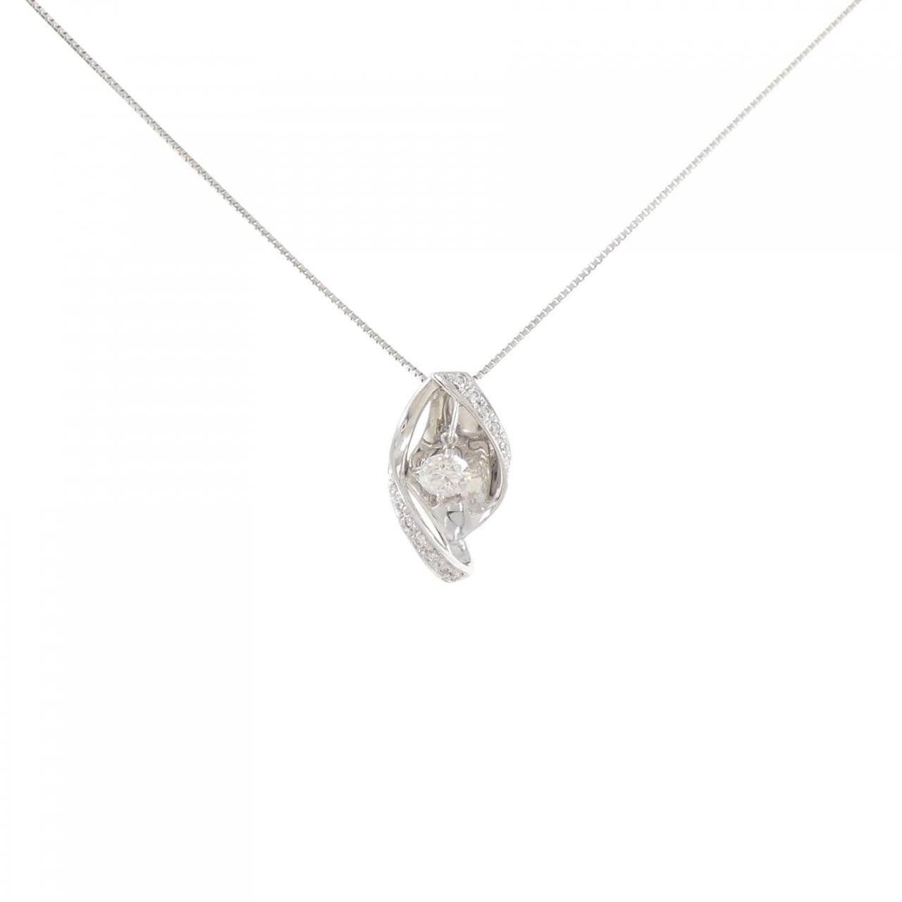 K18WG ダイヤモンド ネックレス 0.357CT