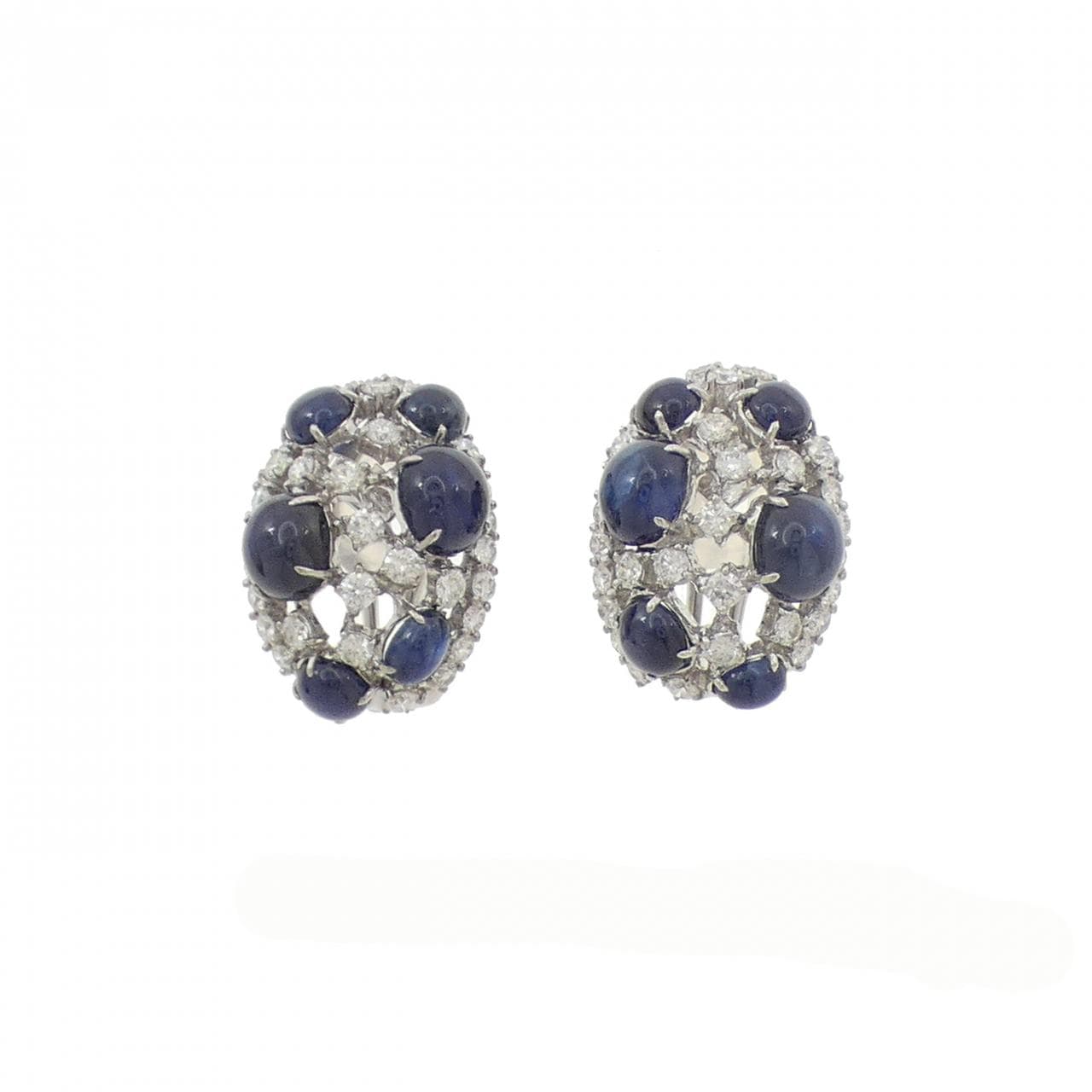 K18WG サファイヤ ピアス 9.71CT