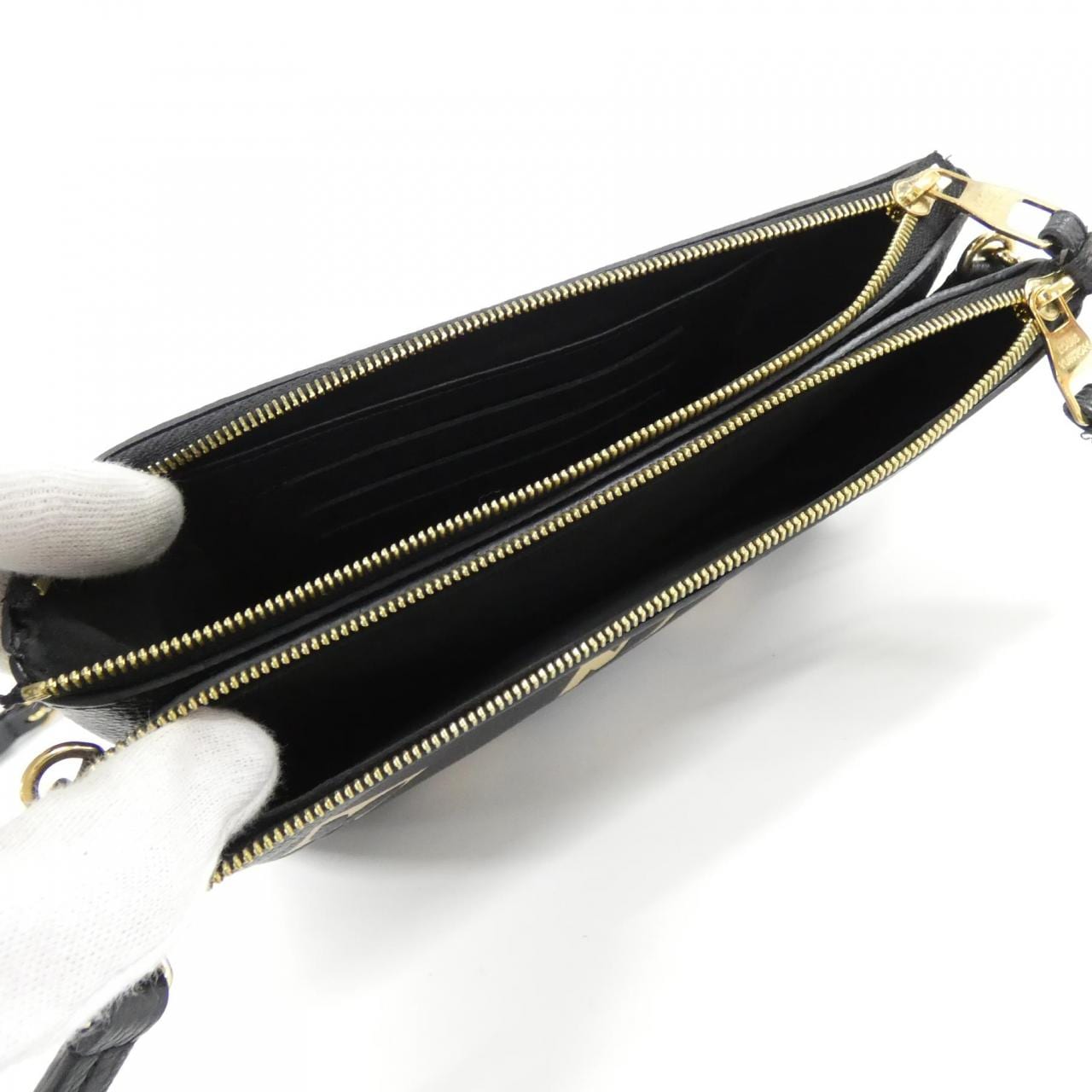 ルイヴィトン バイカラー モノグラム アンプラント ポシェット ドゥーブル ジップ M80787 ショルダーバッグ