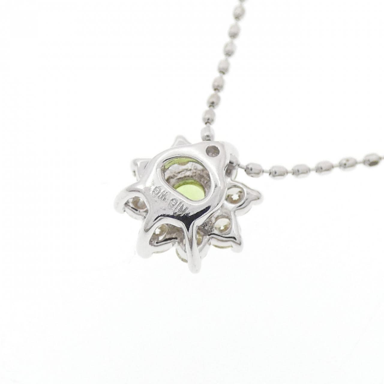 K18WG デマントイドガーネット ネックレス