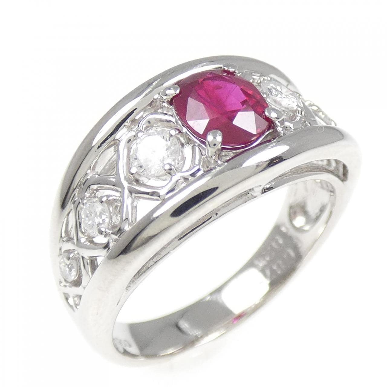 PT ルビー リング 0.87CT