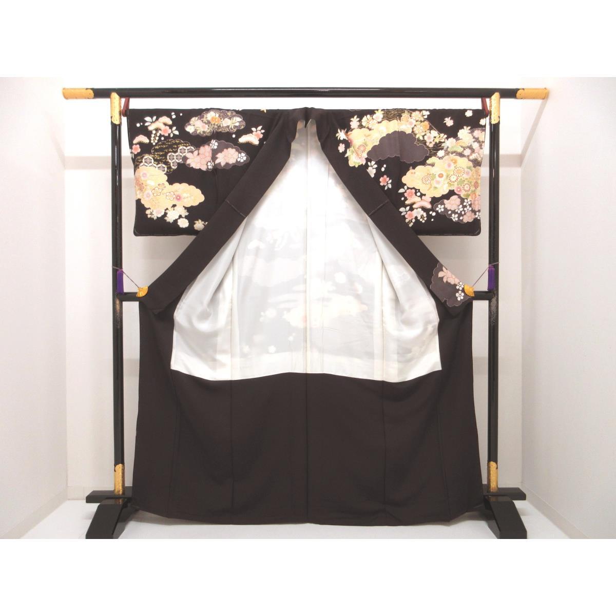 【未使用品】訪問着　友禅金彩加工【吉澤織物】