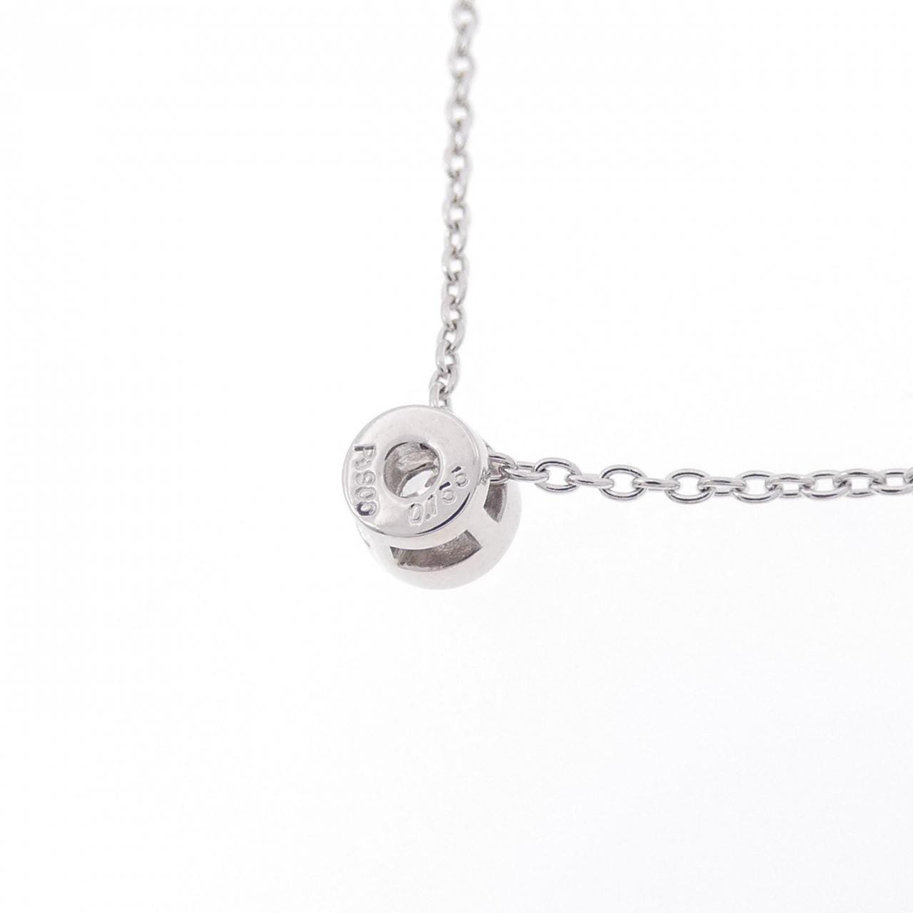 PT ソリティア ダイヤモンド ネックレス 0.155CT