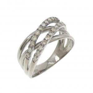 K18WG ダイヤモンド リング 0.30CT