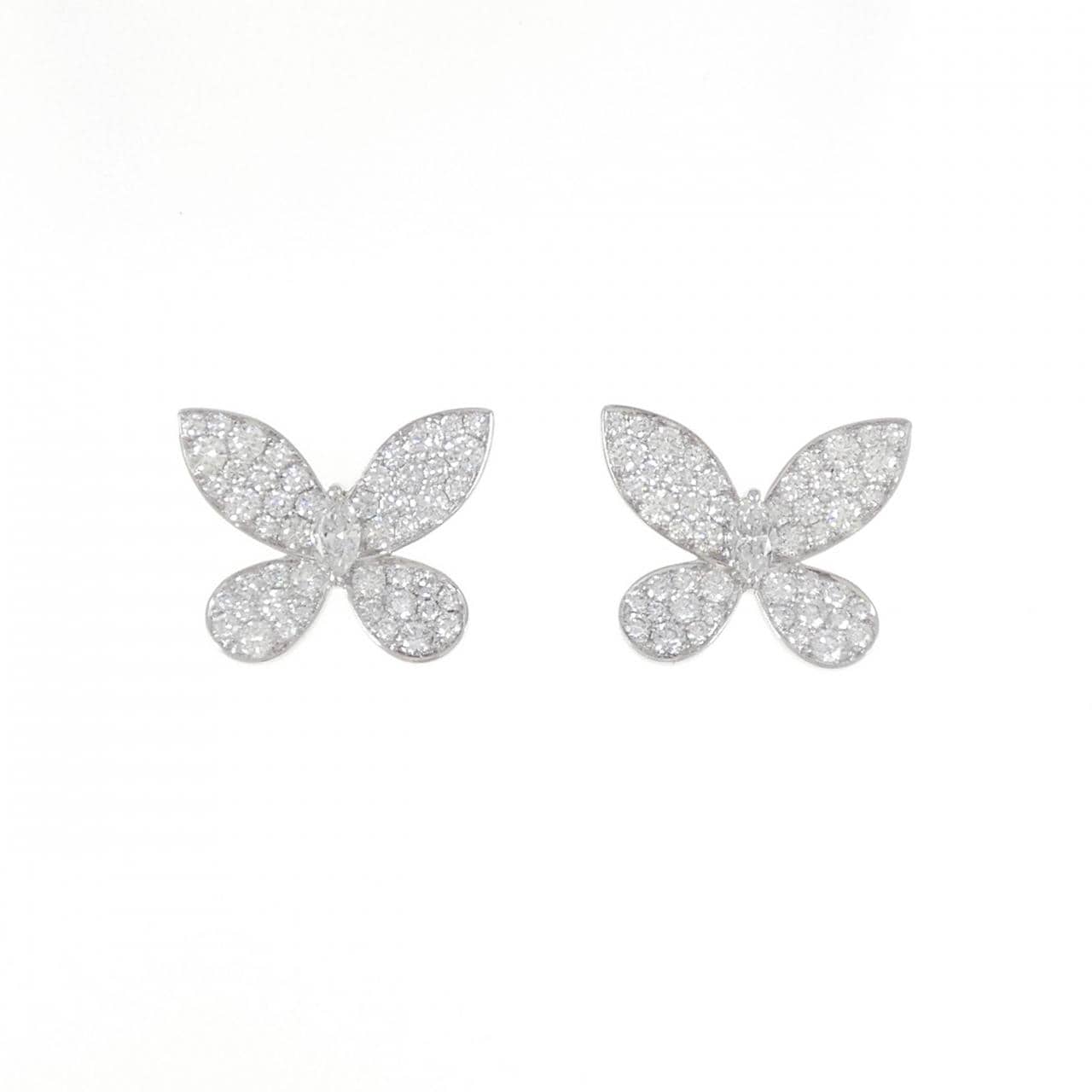 Graff Pavé Butterfly Earrings