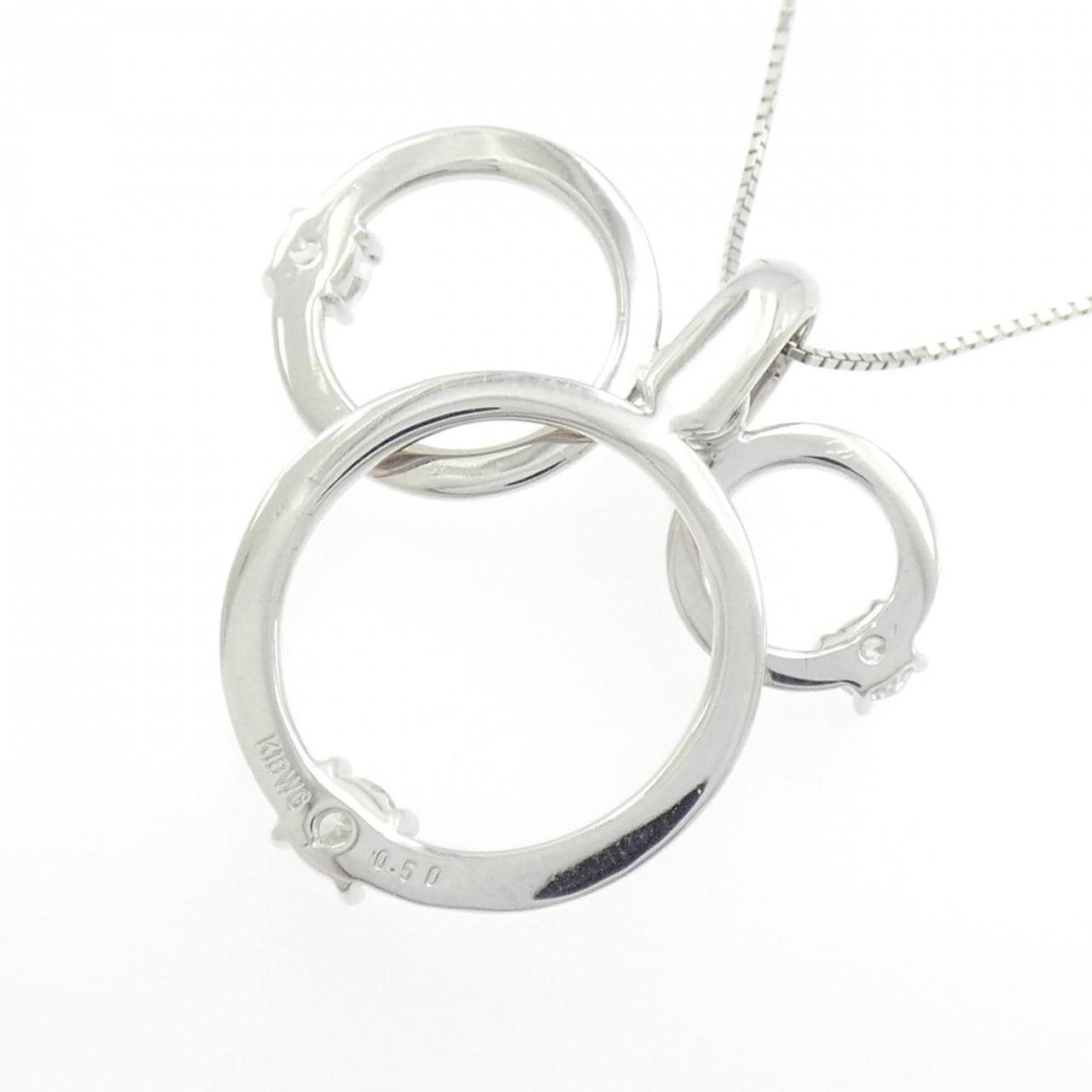 K18WG ダイヤモンド ネックレス 0.50CT