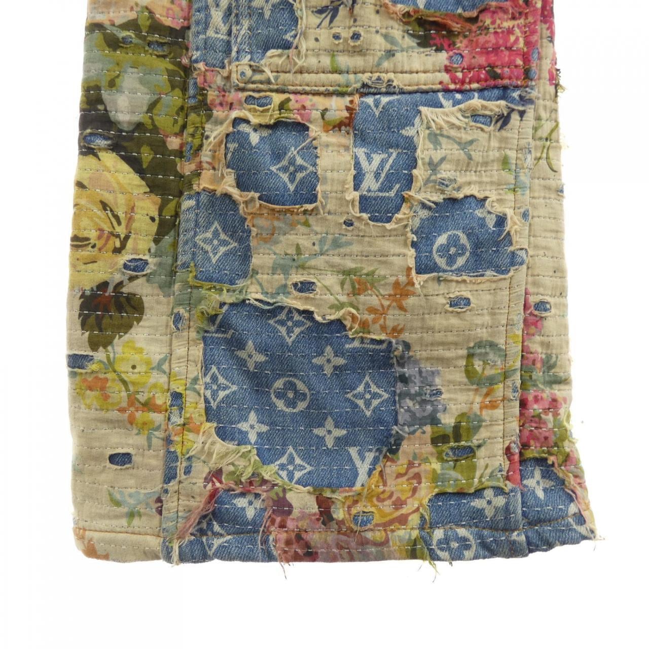 ルイヴィトン LOUIS VUITTON デストロイドカーペンターベルボトムデニム HND90WJF0 ジーンズ