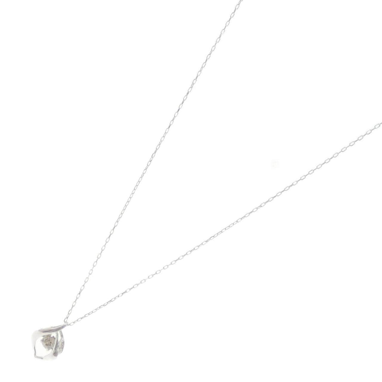 K10WG ダイヤモンド ネックレス 0.08CT