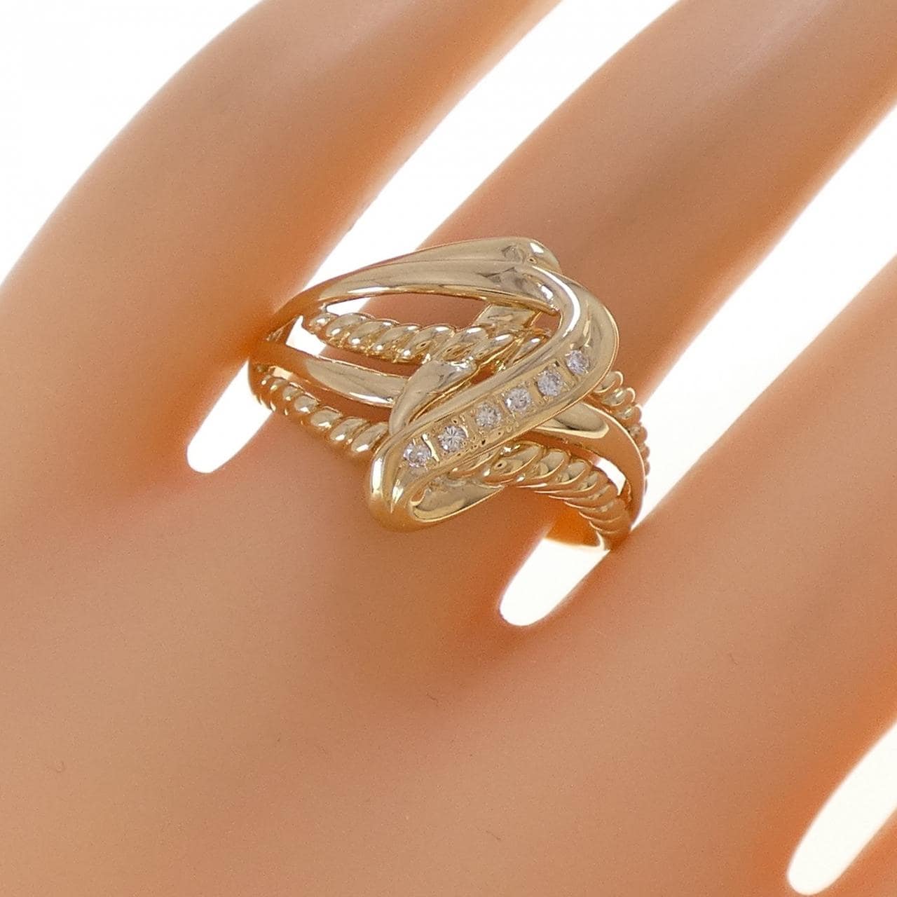 K18YG ダイヤモンド リング