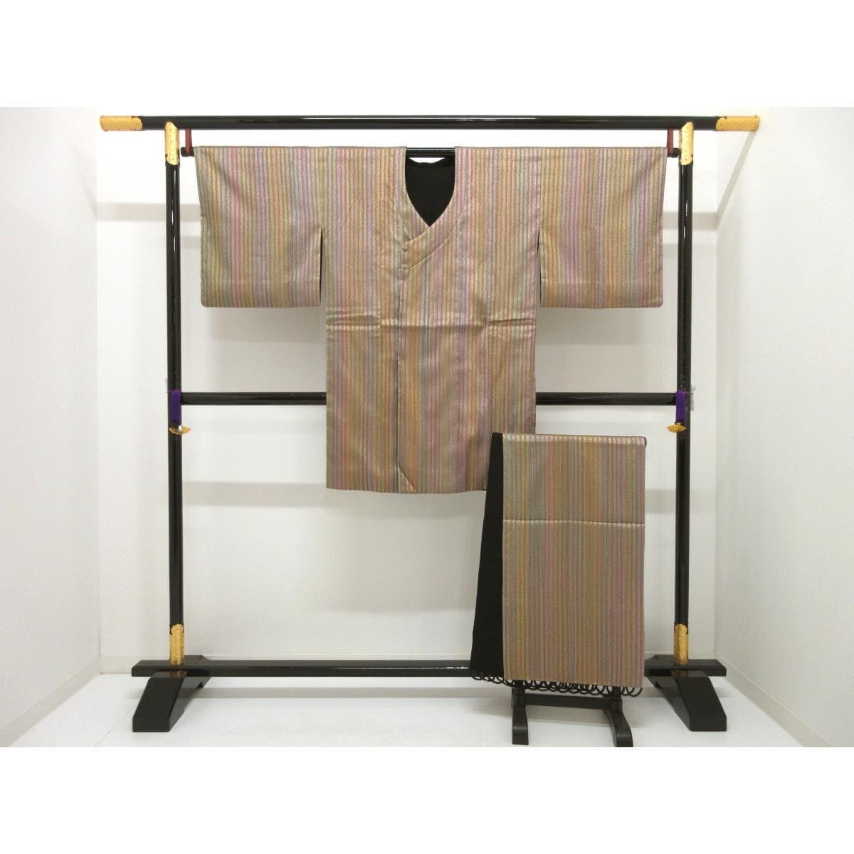 Michiyuki coat with Chiyoda collar, reversible, shawl included