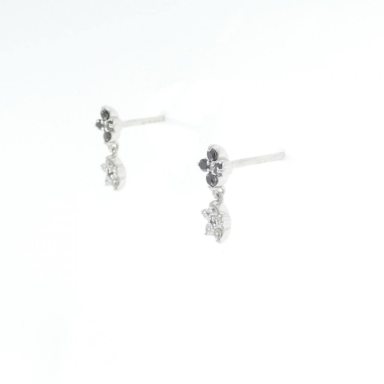 ポンテヴェキオ フラワー ダイヤモンド ピアス 0.16CT