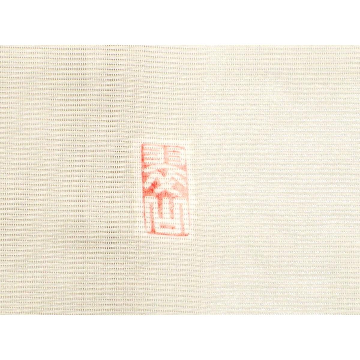 単衣　【翠山工房】駒絽訪問着　身幅２Ｌ寸