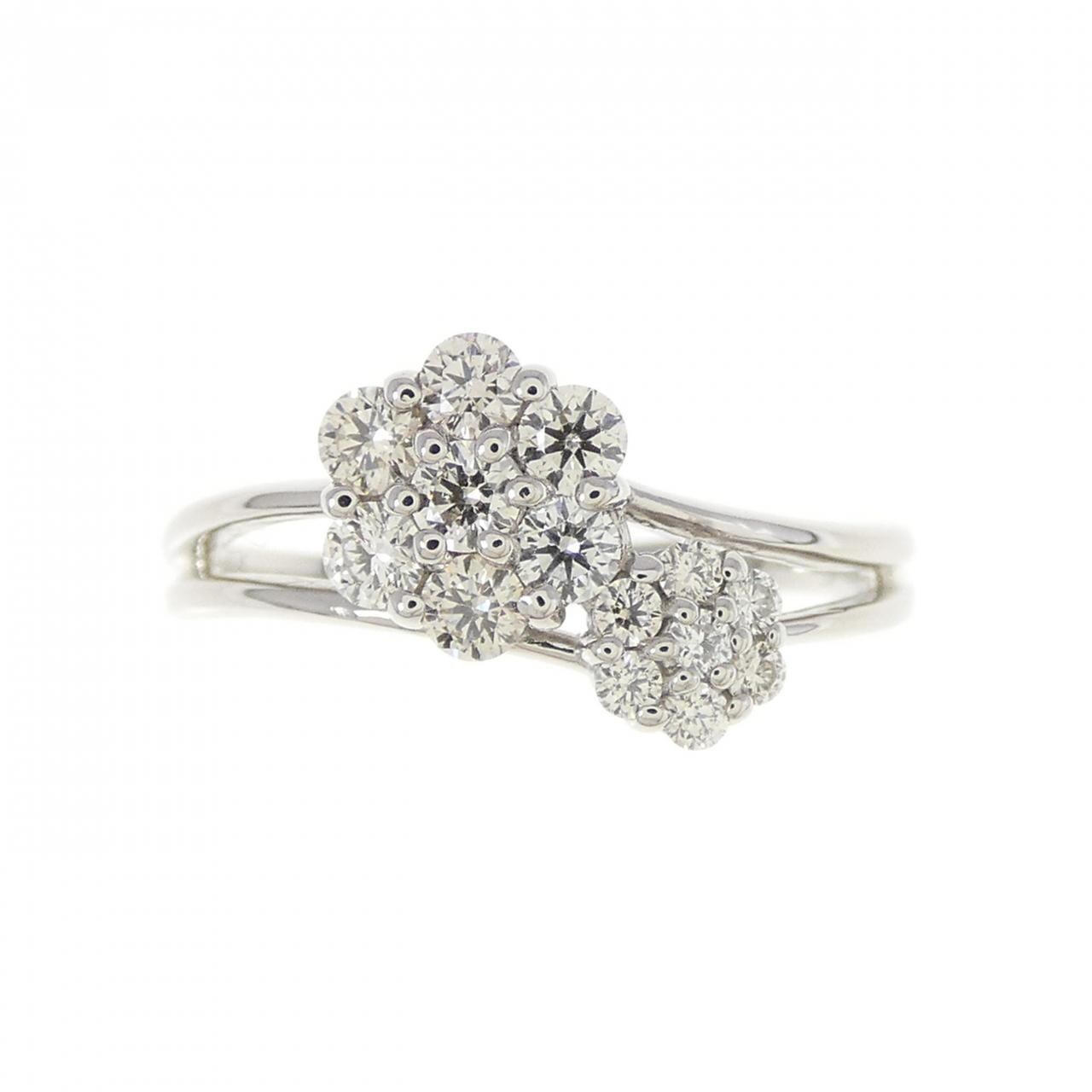PT フラワー ダイヤモンド リング 0.29CT