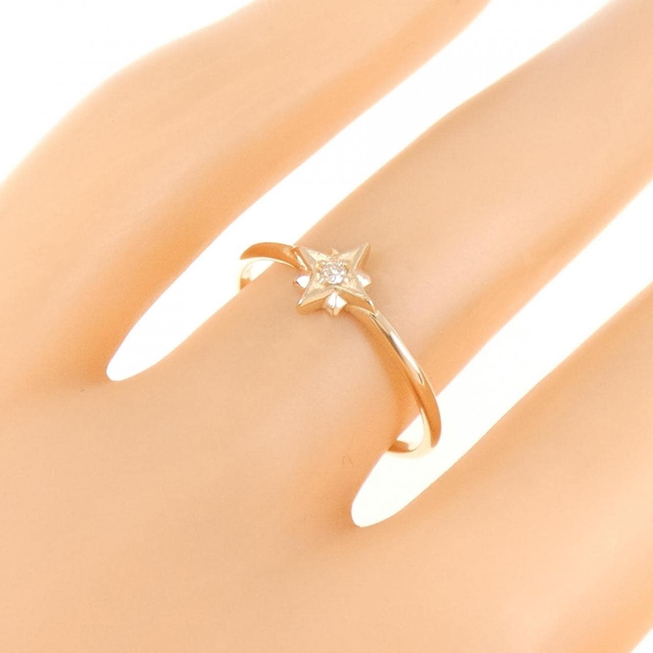 K18PG ダイヤモンド リング 0.015CT