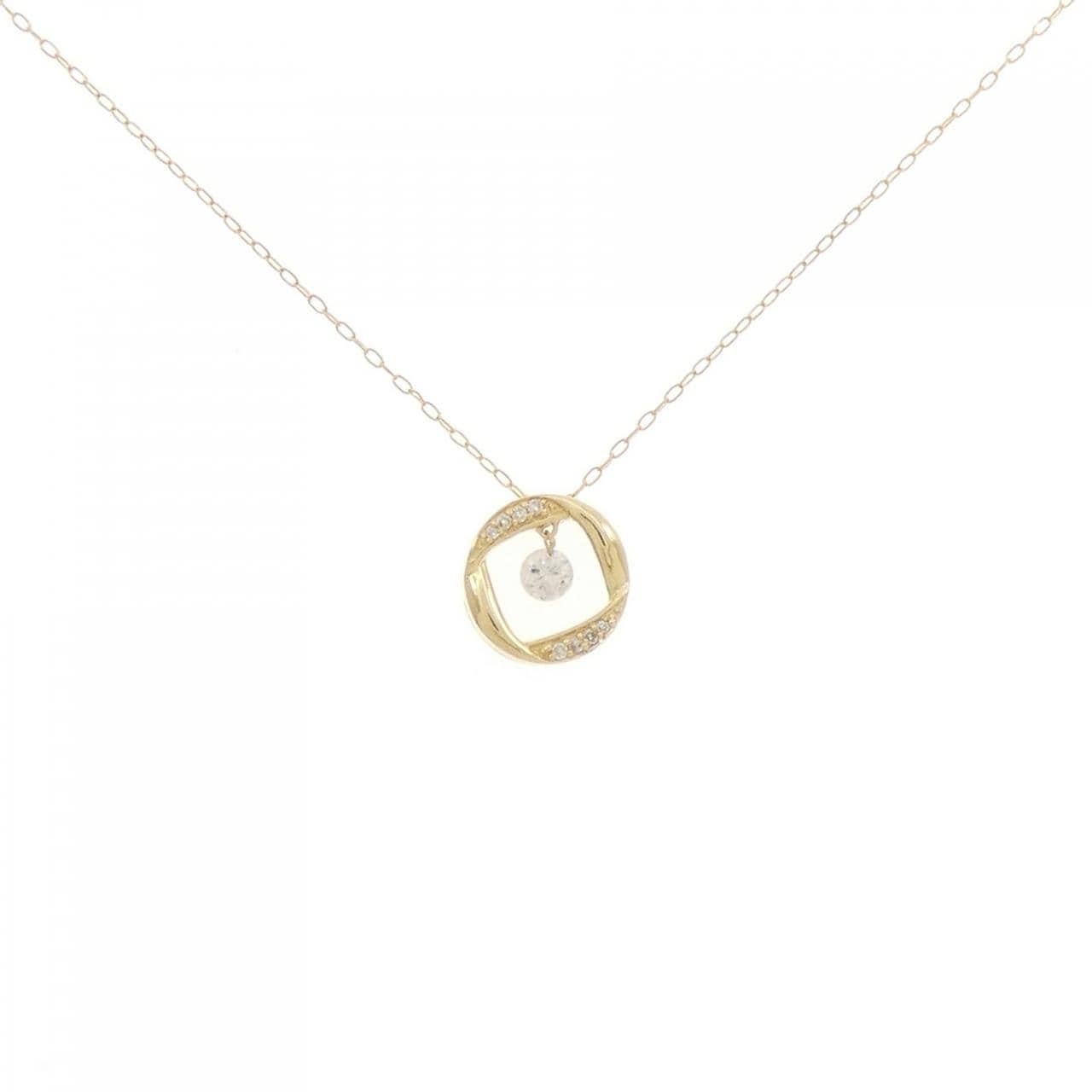K18YG ダイヤモンド ネックレス 0.15CT