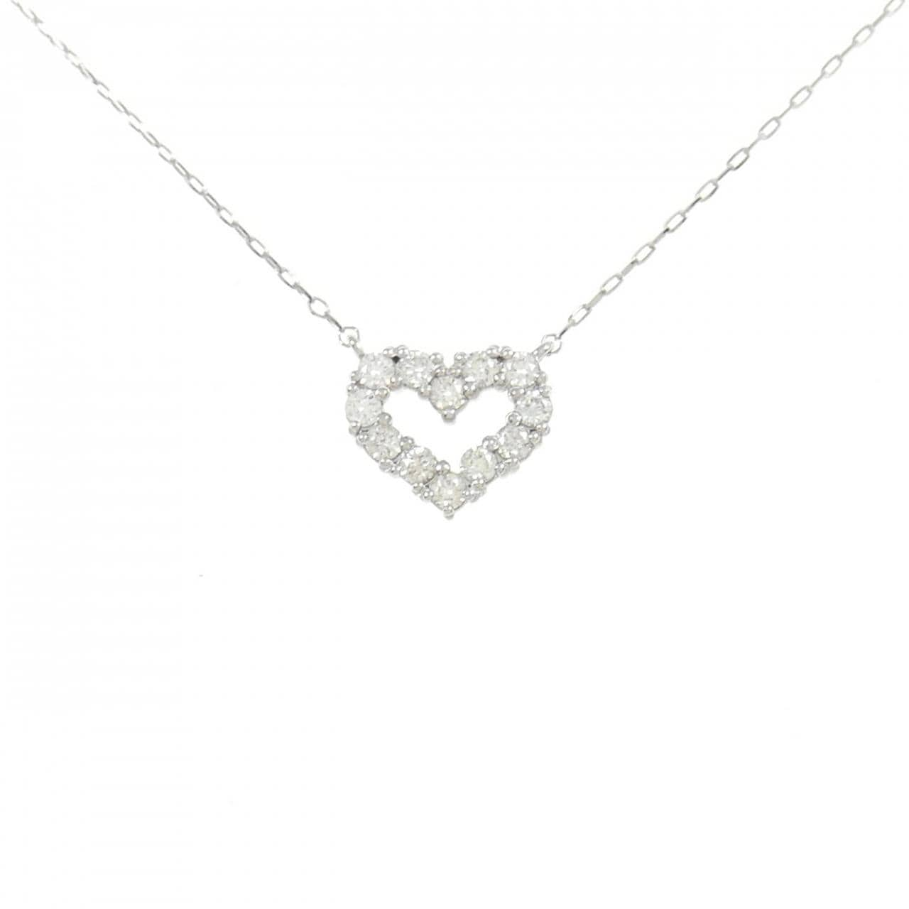 [BRAND NEW] PT Heart Diamond Necklace 0.20CT