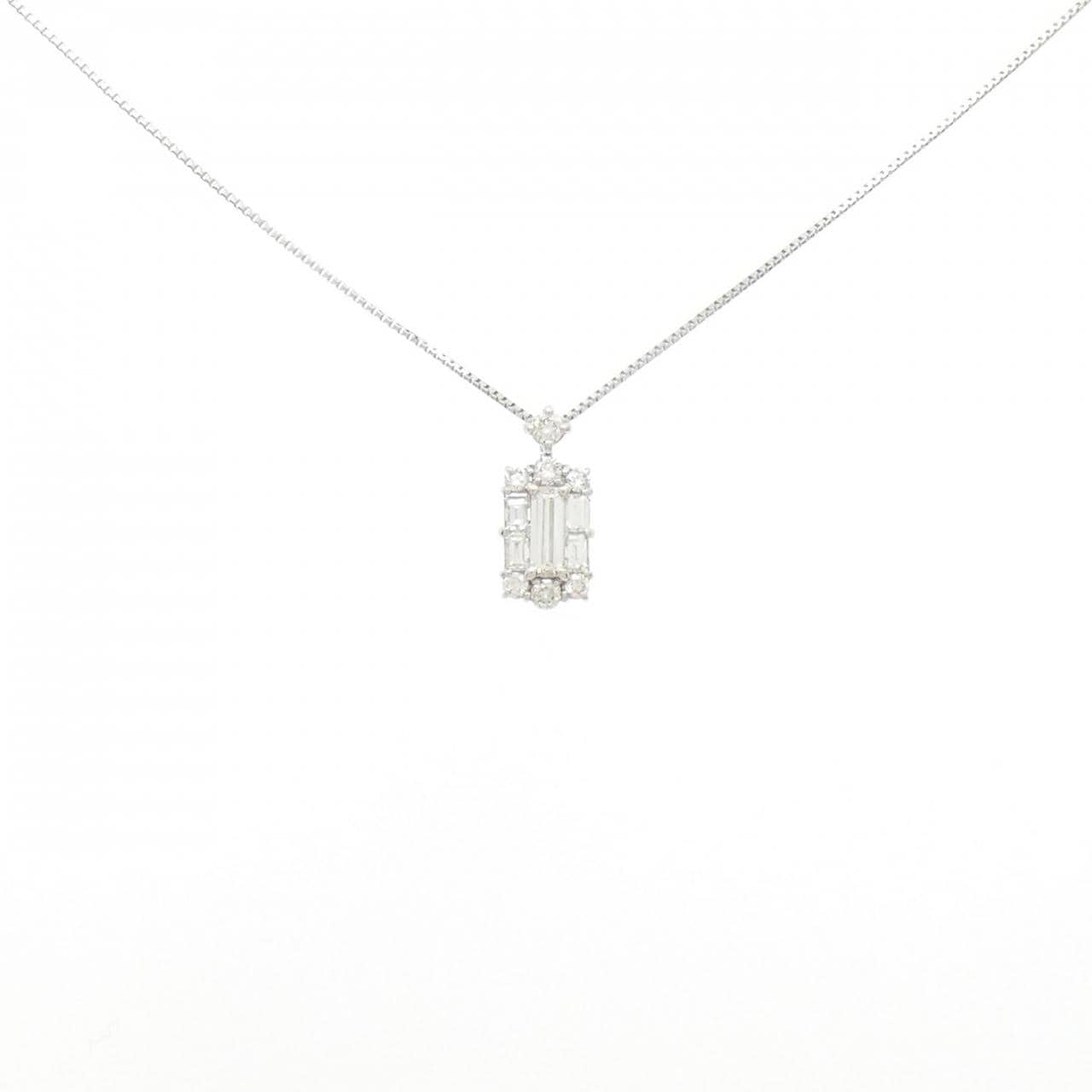 【新品】PT900/PT850 ダイヤモンド ネックレス 0.16CT