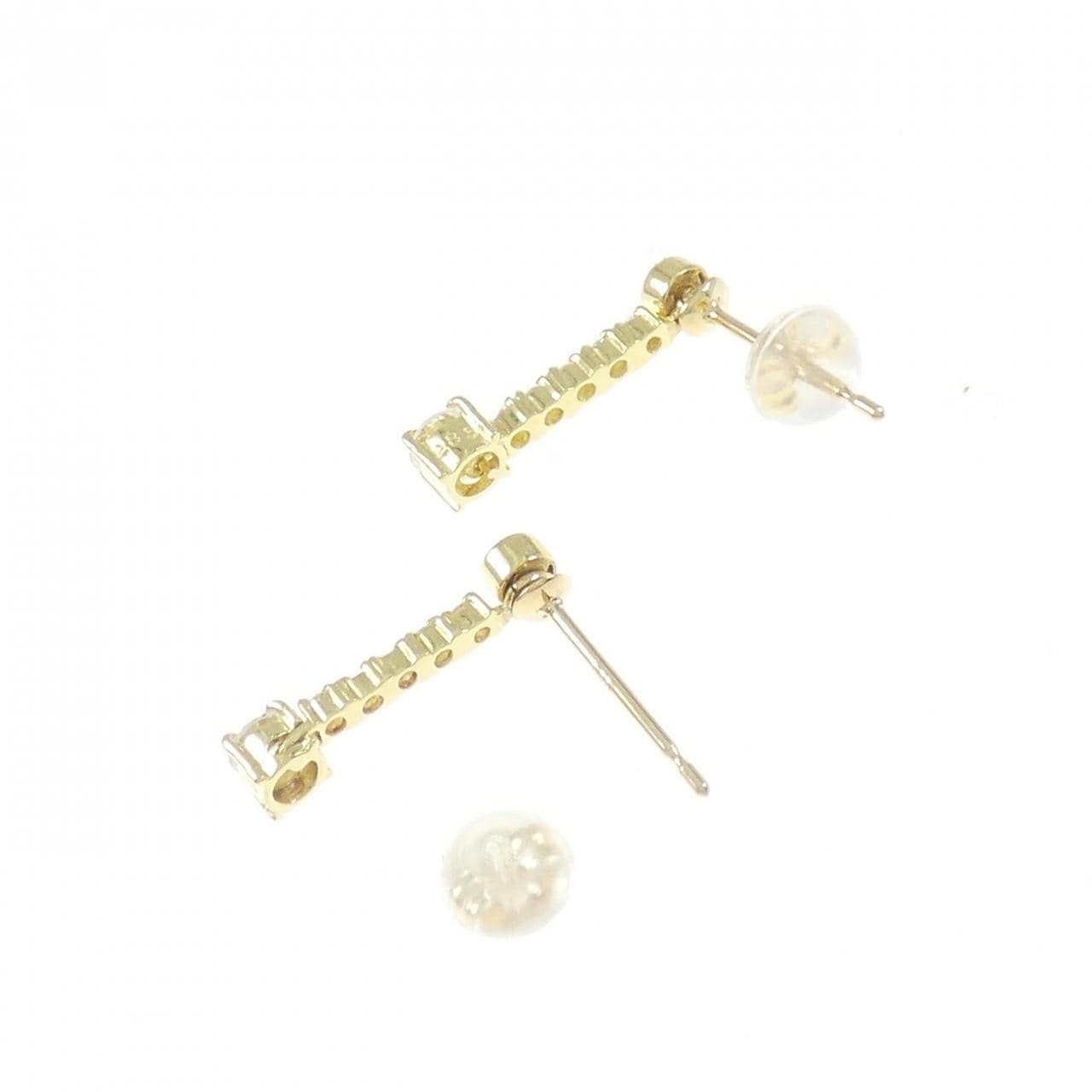K18YG ダイヤモンド ピアス 0.57CT