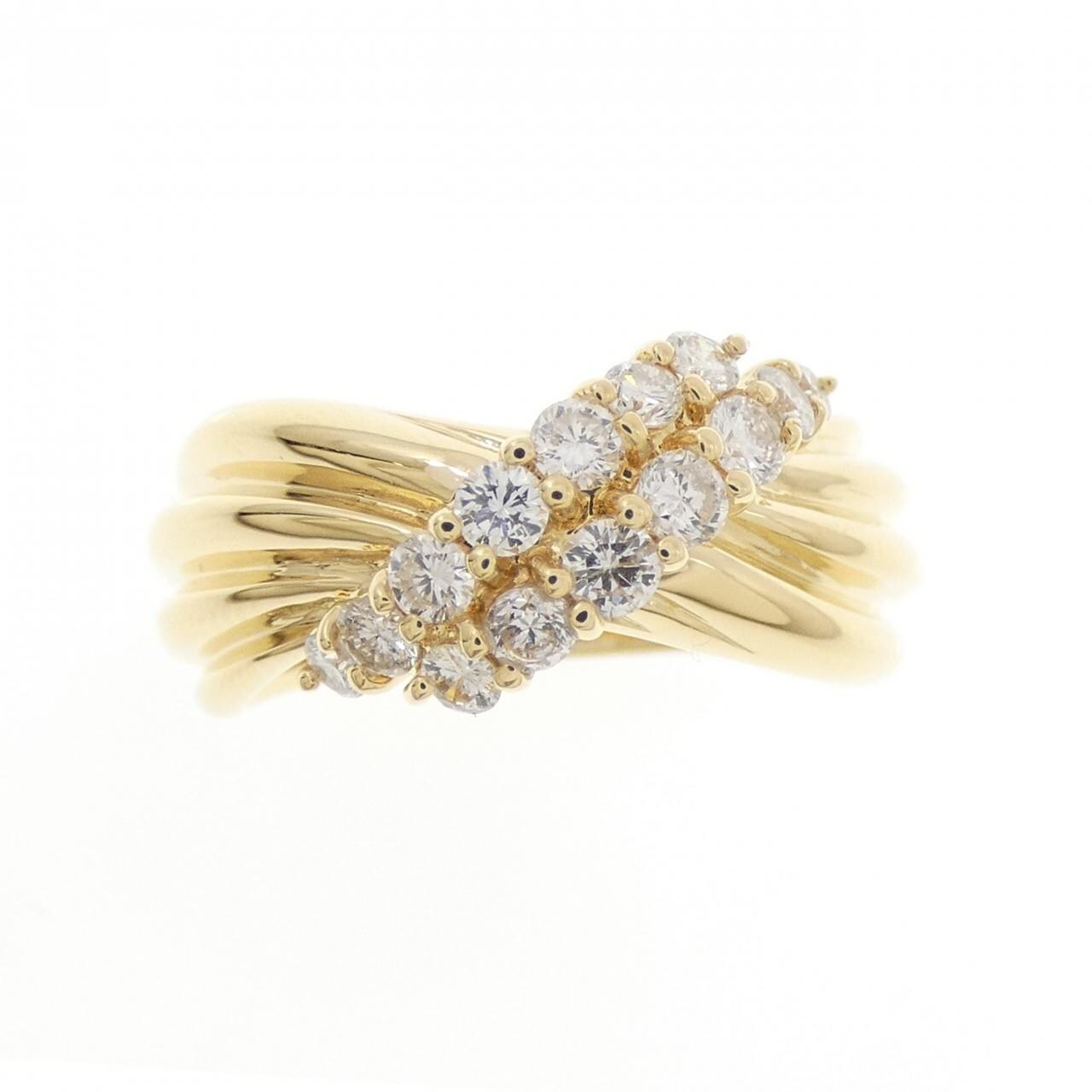 K18YG ダイヤモンド リング 0.52CT