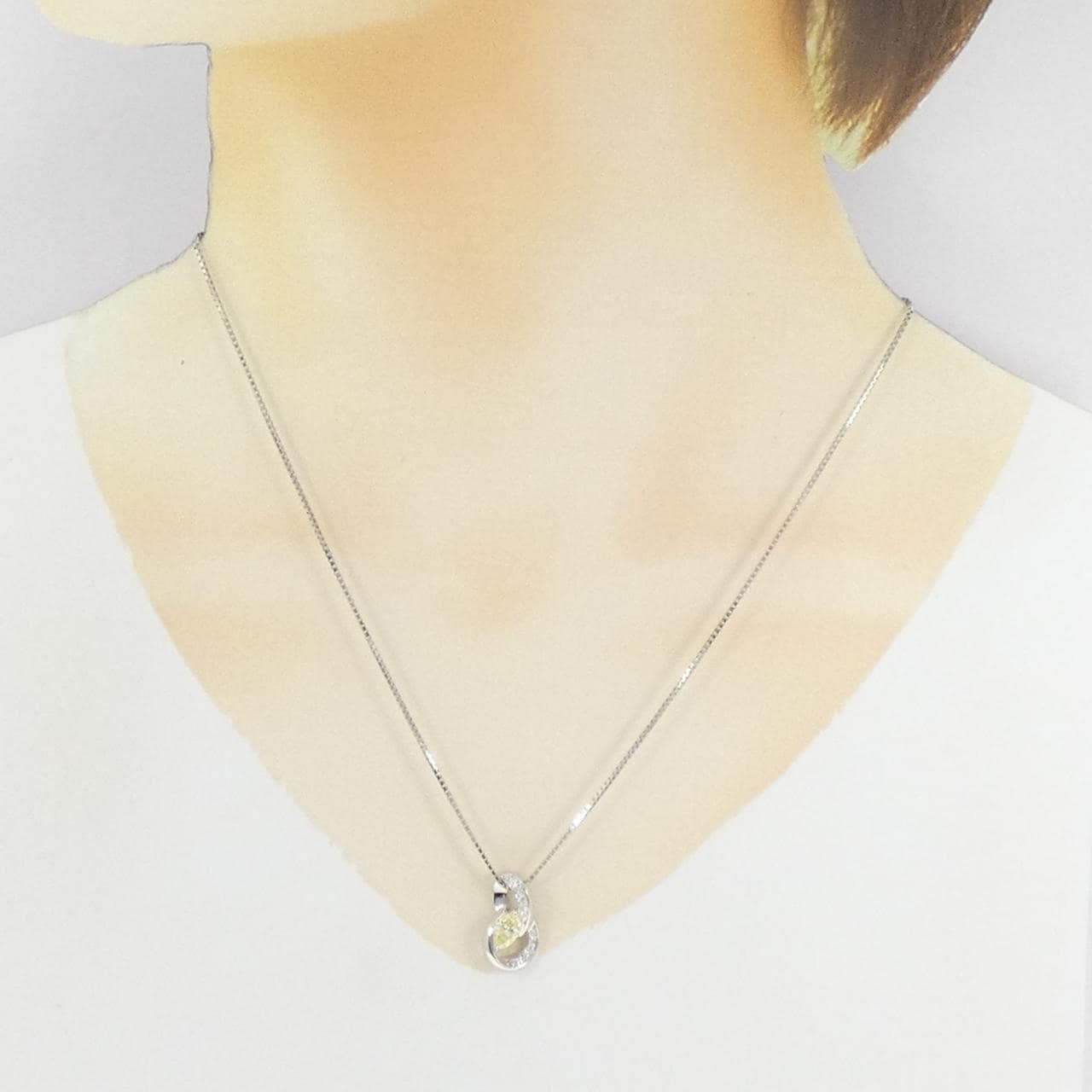 PT900/PT850 ダイヤモンド ネックレス 0.550CT