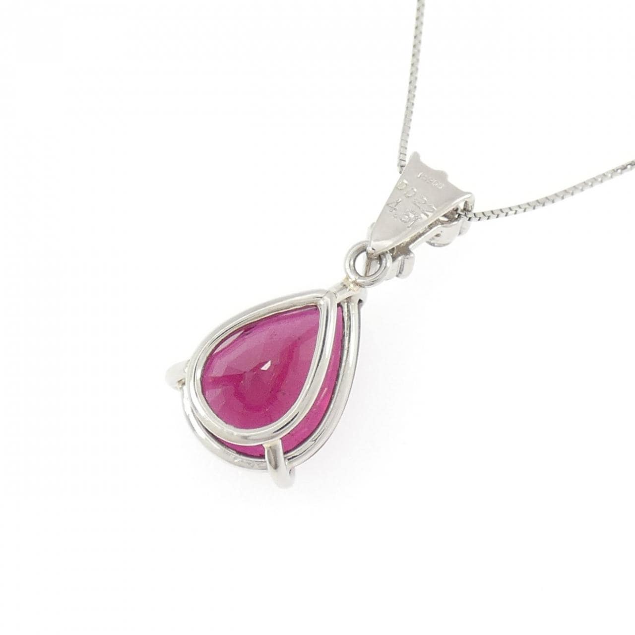 PT900/PT850 ルベライトトルマリン ネックレス 4.51CT