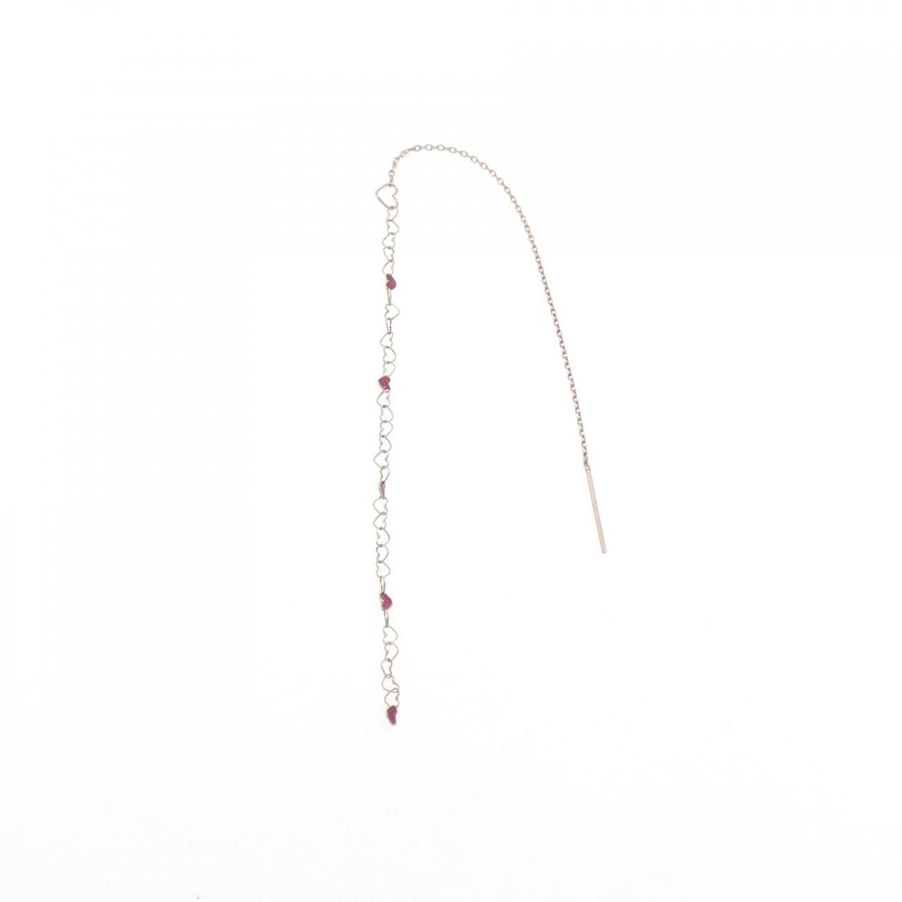 サマンサティアラ ハート 樹脂 ピアス 片耳