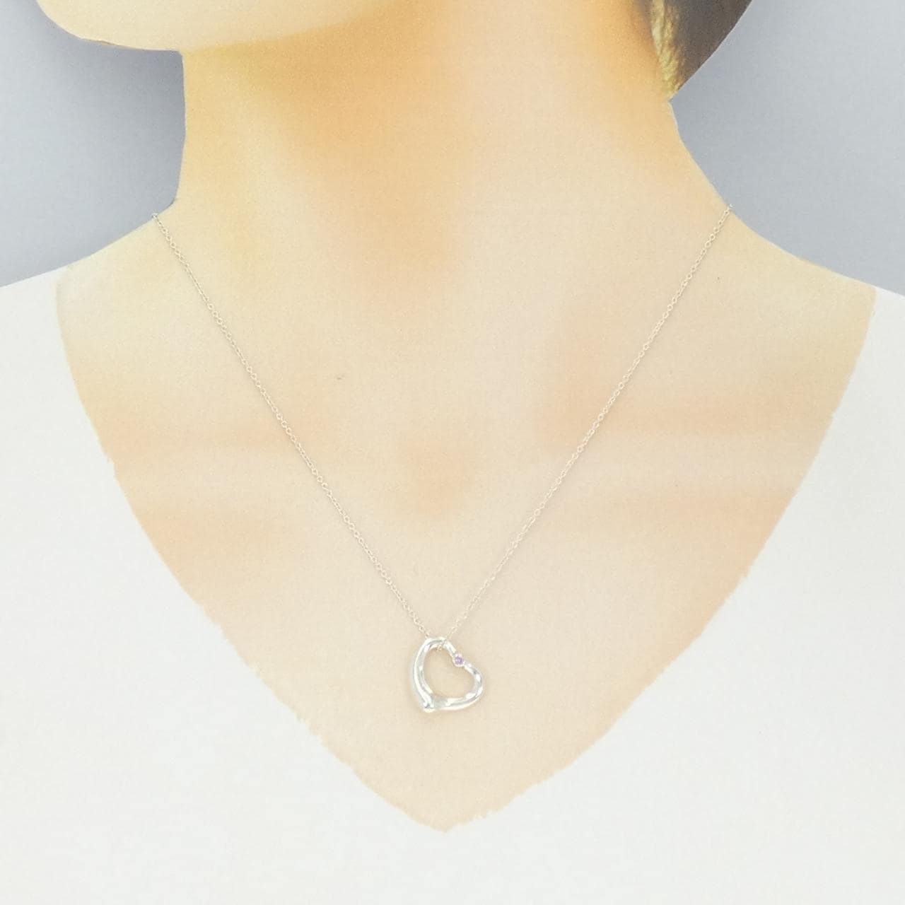 ティファニー オープンハート ネックレス