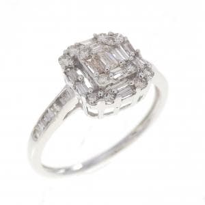 K18WG ダイヤモンド リング 0.30CT