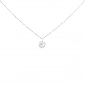 PT1000/PT850 ソリティア ダイヤモンド ネックレス 0.5CT
