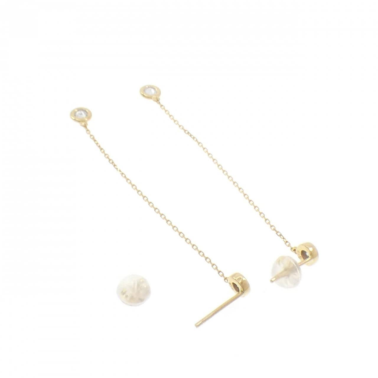 K18YG ダイヤモンド ピアス